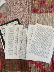 Fotos de um dos livros que chegaram danificados da gráfica/ Foto: Acervo pessoal da escritora Lúcia Lemos